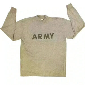 ARMY Armed Forces long sleeve T-shirt mock turtleneck